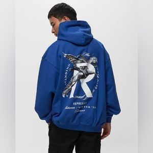 REPRESENT GIANTS HOODIE ROYAL BLUE ONLY